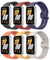 TiMOVO Correas Compatibles con Samsung Galaxy Fit 3 2024, Correa Deportiva Suave de Repuesto para Samsung Galaxy Fit 3 SM-R390, Negro+Rojo+Azul+Naranja+Amarillo Vivo+Luz de Estrellas