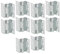 STORMPROOF 63mm Cranked Hinges - Zinc Plated Brass Timber Window Caravan Shut (4, Zinc Plated)