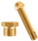 KOLIBROX CGA-580 Nut & 3 Nipple - Regulator Inlet Bottle Fitting for Helium Argon Nitrogen - Brass Construction Threaded Design - Perfect for Gas Cylinders & Welding | 3x1/4 NPT