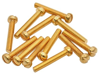 Göldo Pole Piece Schrauben für Humbucker gold 12er Set - Gitarren Ersatzteil