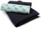 VmG-Store Waffelpique + Baumwollstoff Set farblich abgestimmt Waffel Stoff 100% Baumwollstoff Tex Standard 100 (Pferde Galopp Grün Set04)