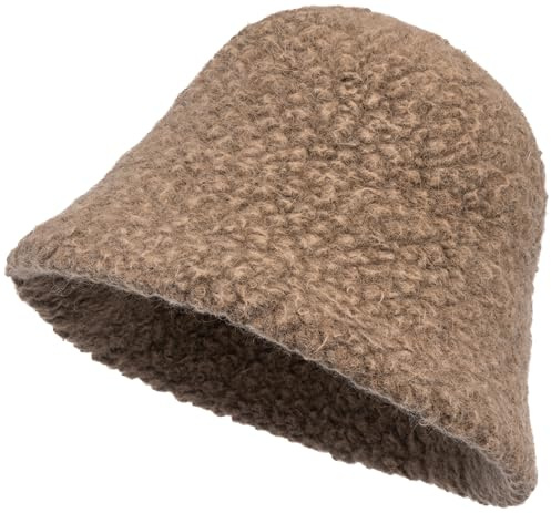 Caspar HT028 warm kuscheliger Fischerhut in Teddyfell Optik Winter