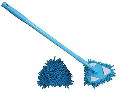 Msuiiixcccc wet and dry mop Triangle Mini Mop set, Multifunctional Cleaning Mop, Easy to Clean and Reusable cleaning mop (Size : Mop) (A mop head)