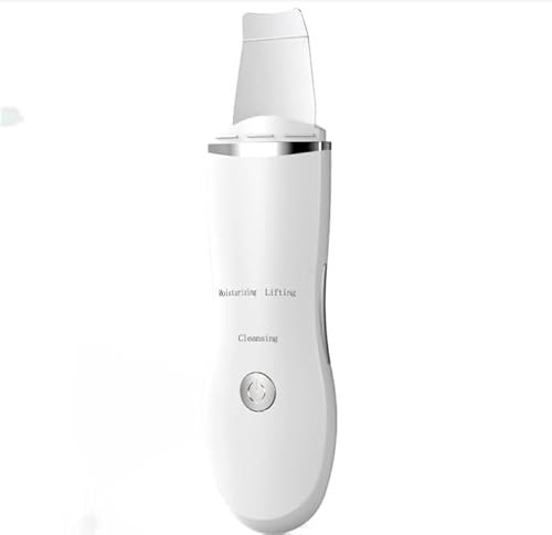 Anluomania Pulizia Viso Ultrasuoni, Skin Scrubber Professionale, Spatola Ultrasuoni Pulizia Viso, Scrubber per la Pelle, con 3 Modalità, USB Ricaricabile, per Pulizia Profonda del Viso e Punti Neri