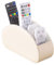 Oriental riverkit Support de télécommande, PU Porte-télécommande avec 5 compartiments, organiseur multifonction pour papeterie, cahiers, stylos ou fournitures de bureau, Blanc