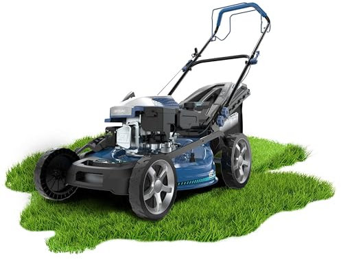 Cecotec Cortacésped de Gasolina Terrenator 4000.51 Total Z Auto. Motor de 167cc, 2,7kW y 3,7CV, Cuerpo de Acero 51cm, Cambio de Altura Sistema Z-Tech y Propulsión Automática, 4in1 con Mulching