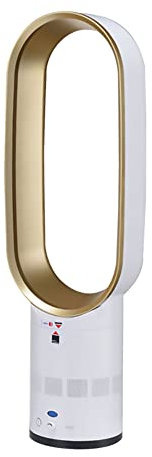 Bladeless Fan, Negative Ions Air Cooler, Remote Control Tower Fan for Home, Office, Bedroom - Super Quiet Leafless Design