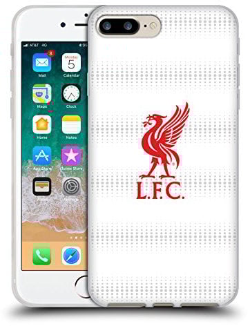Head Case Designs Officially Licensed Liverpool Football Club Red Logo And Pattern Liver Bird Soft Gel Case Compatible With Apple iPhone 7 Plus/iPhone 8 Plus