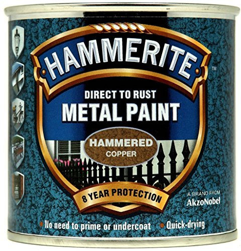 Hammerite Metal Paint Hammered 250ml Copper by Hammerite