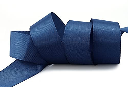 Taftband DUNKELBLAU Blau 3 m x 4 cm Dekoband Geschenkband Stoffband 40 mm Tischdeko Hochzeit Schleifenband Visco TAFT Kartengestaltung Basteln