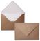 25x Briefumschläge B6-17,6 x 12,5 cm - Bronze - Nassklebung mit spitzer Klappe - 90 g/m² - Für Hochzeit, Gruß-Karten, Einladungen