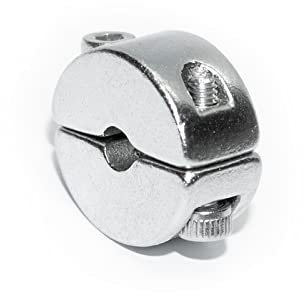 Stoppklemme (teilbar) aus Edelstahl V4A - Seilklemme Drahtklemme Drahtseil Klemme Drahtseilklemme (3mm,1 Stück)