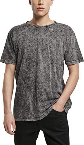 Build Your Brand Acid Washed Short Sleeve Crew Neck T-shirt L