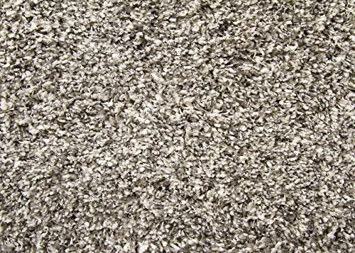 Steffensmeier Ragolle Twilight Hochflor Teppich Shaggy, weich & elastisch, moderner Wohnzimmer Teppich, Silber meliert 6699, 65x130 cm