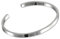 Treasure Bay Armreif aus massivem 925er Sterlingsilber, schlichtes Manschettenarmband für Herren (Silber, Einheitsgröße)