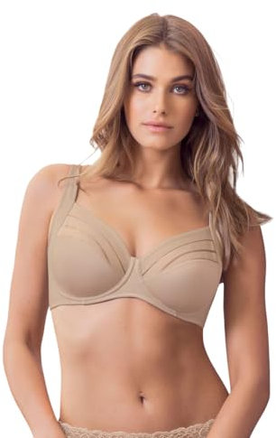 Leonisa Sujetador Alto Cubrimiento para Pecho Pesado con Aros sin Relleno para Mujer