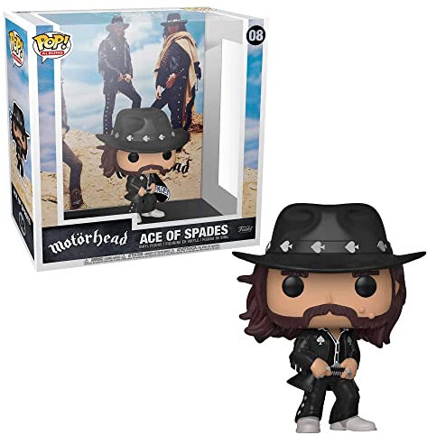 Funko Pop! Albums: Motorhead - Lemmy Kilmister - Ace of Spades - Lemmy Motorhead - Vinyl-Sammelfigur - Geschenkidee - Offizielle Handelswaren - Spielzeug Für Kinder und Erwachsene - Music Fans
