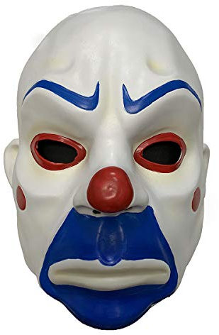 LePyCos Maschera Joker in lattice DC clown super cattivo accessorio cosplay Halloween costume puntelli blu