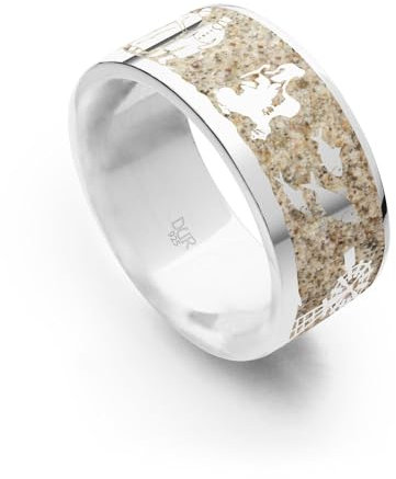 DUR Schmuck: StrandringMönchgut der Mönchgutring mit Strandsand R5509 RingSize 60 (19.1)
