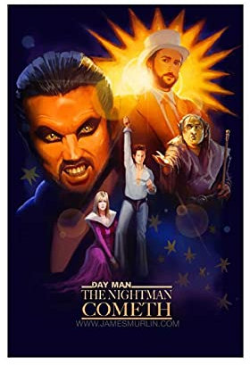 RBIX Leinwandposter The Nightman Cometh - It's Always Sunny in Philadelphia, Wandkunst, Dekordruck, Bild Gemälde für Wohnzimmer, Schlafzimmer, Dekoration, ungerahmt: 30 x 45 cm