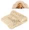CHMMY Flauschig Hundedecke Weiche Katzendecke Fleecedecke Waschbare Deck für Haustier Hunde Katzen Welpen Weiche Warme Matte für Haustier Hunde Katze Welpe(Beige,L:75 x 100 cm)