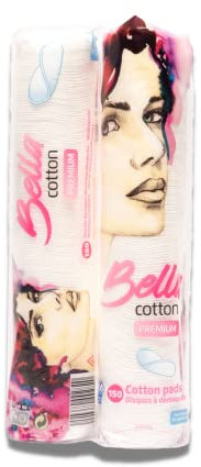 Pack Famille - Lot de 28 Paquets de Disques Démaquillants BELLA COTTON - 100% Coton - 28 x 150 Cotons - Format familial - Idéal Visage et Ongles