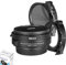 Meike MK-EFTM-C - Adaptador de lente de montaje automático de metal con filtros de caída variable ND y UV para Canon EF a EOS-M