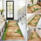 BAYUE Läufer Teppich Lang Flur rutschfest Waschbar 40X60CM,Modern Küchen Teppich Polyester Dauerhaft, Schlafzimmer Muster Carpet, für Wohnzimmer Büro Esszimmer, Anpassbar Teppichläufer Meterware