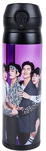 maxer Bangtan Boys - Borraccia in acciaio inox, 500 ml, mantiene i liquidi caldi o freddi con Jung Kook V Jimin j-Hope