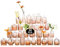 Arme Lot de 30 Petits vases en Verre Transparent pour Fleurs, Mini Vase Vintage Unique pour Centre de Table, Vase en Vrac pour décorations de Mariage rustiques, décoration de Table d'intérieur, Rose