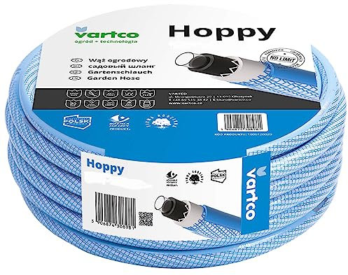 1/2 Zoll Wasserschlauch Professional Ultra Hoppy Grau Blau Gartenschlauch 30 BAR UV Stabil -20°C - +60°C Trinkwasser geeignet Formstabil 30 BAR Grau/Blau (50 Meter)