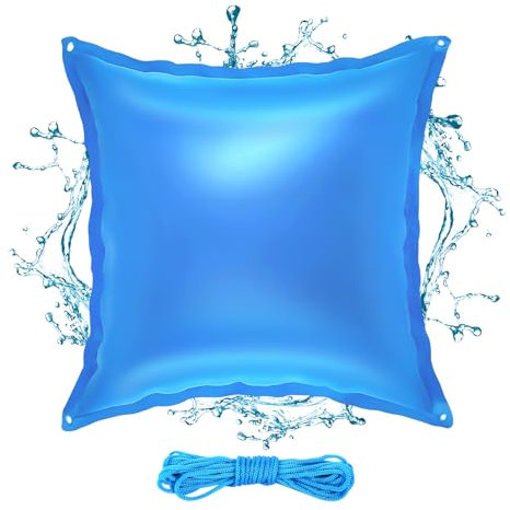 CAINCAY Poolkissen Winter, 120x120cm Pool Luftkissen Winter Pool Kissen Poolkissen Rechteckig Luftkissen Pool Winter, Winterkissen Pool Kissen Luftpolster für Winterfeste Poolabdeckung