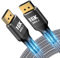 PfirstDa Cable DisplayPort 2.1 16K Supportant 16K@60Hz 8K@120Hz, 4K@240Hz/165Hz/144Hz 80Gbps HDR, Compatible G-Sync Et FreeSync, Cable DP Vers DP Pour Moniteurs Gaming (3.0m)
