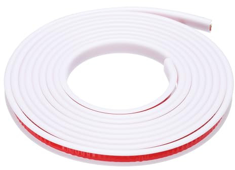 sourcing map Bordo autoadesivo a forma di U, 3 m x 0,5 cm in TPE, bordo impiallacciato in compensato, protezione flessibile per mobili, per piani di lavoro, armadi, scaffali, riparazione e restauro