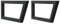 vidaXL Waschtisch-Halterungen 2 Stk. Schwarz Trapezförmig Stahl, Waschtischhalterung, Waschtischplatte Halterung, Waschbecken Halterung