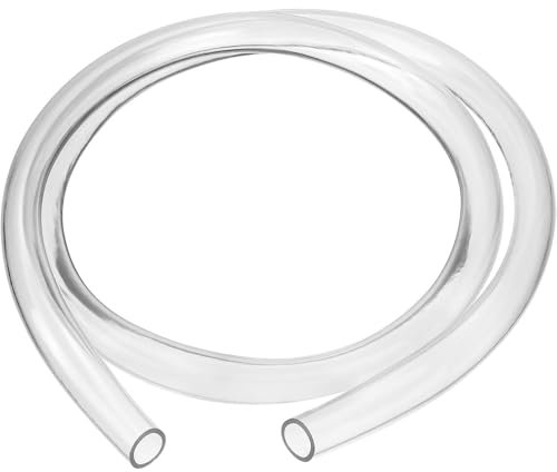 Yesallwas, Tubo Flessibile Trasparente 12mm x 15mm, 2 metri di lunghezza in plastica PVC per pompa dell'acqua,Serbatoio e Acquario