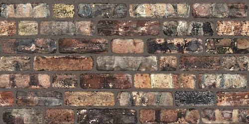 Grace Baltic, 3D Wandpaneele Ziegel Optik Wandpaneele Steinverkleidung Styroporverkleidung Wohnzimmer Küche Badezimmer Balkon Schlafzimmer Rückseite Theke Teras (689-022) x10 (Sl06, 0.5 m2)