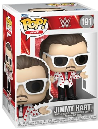 Funko POP! WWE: Jimmy Hart | Offizielles Sport Merch - Vinyl Sammelfigur als Regal Deko - Geschenkidee zum Geburtstag für Fans und Sammler
