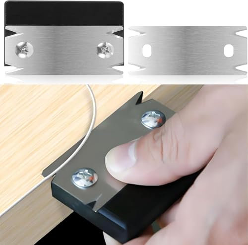 2 Piezas Canteadora de Chapa - Cepilladora de Bordes Manual Hecha de Acero al Carbono Inoxidable Enchapadora de Cantos Portátil con Mango de Baquelita Impermeable para Madera, PVC, ABS y chapa