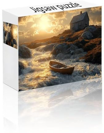 Puzzle Erwachsene 1500 Teile Boot, Landschaft Puzzle Lernspiel Herausforderung Schwierigkeit, Vielfältig Bunt Puzzlespiele, Freizeitaktivität Lustige Geschenke Wohndeko für Erwachsene ab 14 Jahren R-2