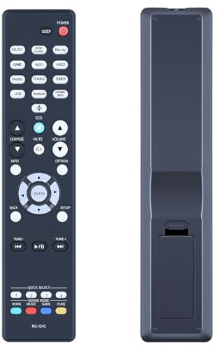 TCNOUMT Neue RC-1243 Ersatzfernbedienung für Denon RC-1243 Heimkino-Receiver AVR-S660H AVC-S660H