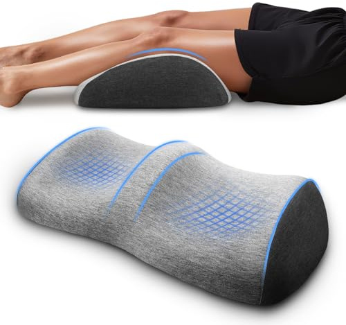 Strixorn Ergonomisches Venenkissen Knierolle für Schlafen | Memory-Schaum Venen Beinkissen für Beine Hochlagern, Beinhochlagerungskissen mit Waschbarem Atmungsaktiv Hypoallergen Bezug