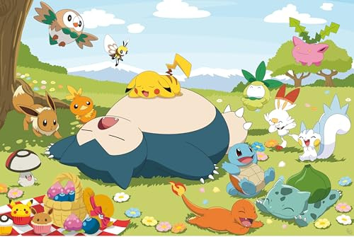 Pokemon - Journée pique-nique - Poster 61x91,5 cm