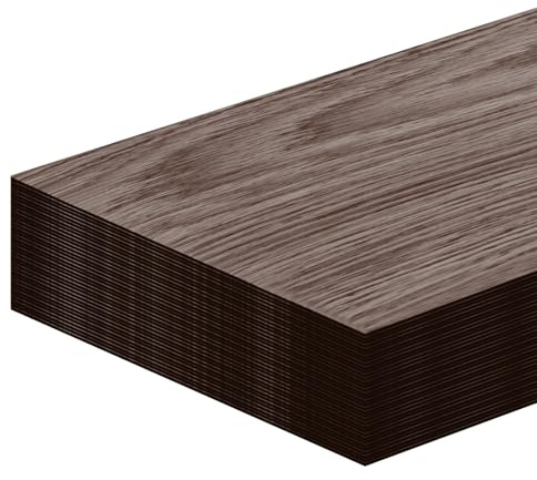 36Pcs 91x15cm Self Adhesive Floor Planks, Flooring Tiles(Dark Brown)