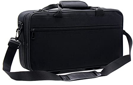 Kuuleyn Bb Klarinettfodral Gig Bag Ryggsäcksremmar, vattentät 600D Oxford-tyg tjock skumvaddering, Inkluderar justerbar axelrem extern ficka för notark