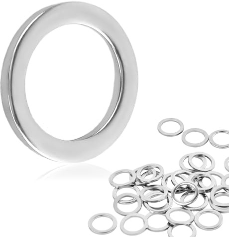 Set da 30 Rondelle Alzaporta, Rondelle Acciaio Inox, Spessori per Cerniere Porta, Guarnizioni