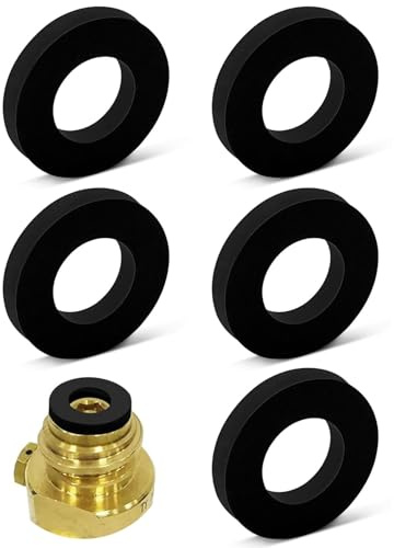 DAFNE 5 pcs Ersatzteile für Dichtung - Dichtungsring Ersatz für CO2-Zylinderabdichtung, Silikon-Ersatzdichtungen O-Ring kompatibel mit Cystal, per SodaClub, MySodaPop, WasserMaxx