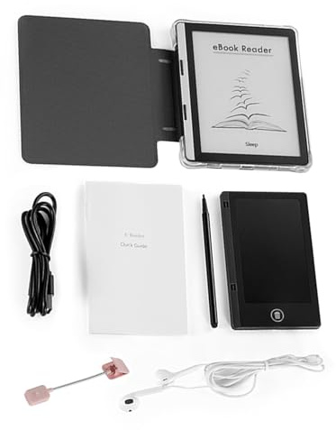 Generic Lector de Libros Electrónicos de 5,76 Pulgadas, Almacenamiento de 16 GB, Pantalla sin Reflejos para Mayor Comodidad, Tableta de Viaje Liviana para Formatos EPUB PDF MOBI (1G+16G)