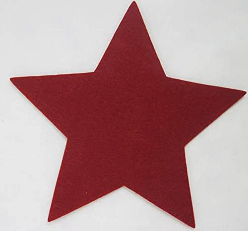 GILDE Filz Untersetzer Stern rot, ca. 20 cm (Länge zwischen Zwei Sternspitzen)