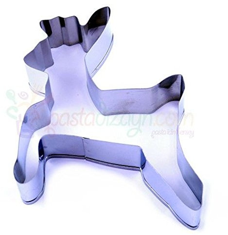 Torten Deko Shop Reh-Form Cookie Cutter, Edelstahl, 10 x 6 cm